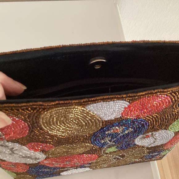 Gorgeous Multi Colored Hand Beaded Handbag - Picture 5 of 5